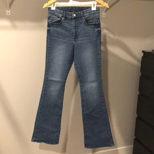 Women’s H&M Mini Flare High Waist Stretch Jeans Sz 28